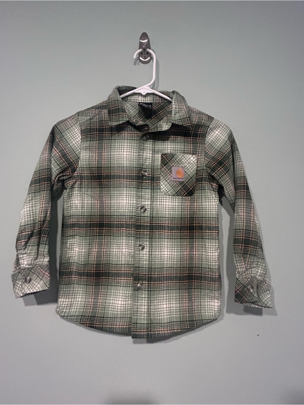 Carhartt Kids Plaid Flannel Shirt 🌲🧡 | Size 6 | Lumberjack Outdoor Kids Camping